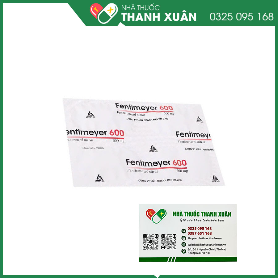 Fentimeyer 600 điều trị bệnh vi nấm Candida ở niêm mạc âm đạo